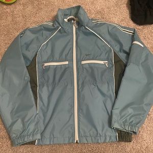 Vintage Blue and Olive Nike Windbreaker